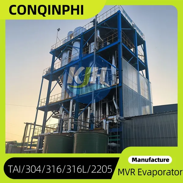 Automatic Wastewater MVR Evaporator 24kW Power Consumption With CIP Cleaning System photo-3
