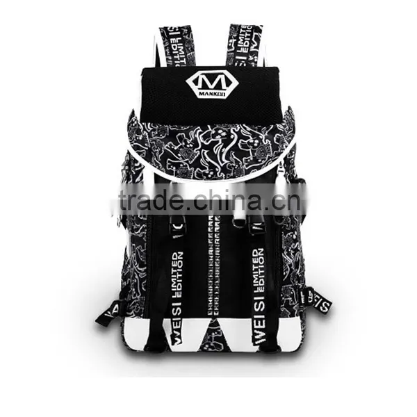 Wholesale Custom Canvas Hiking School Bags Travel Printed Laptop School Bag Backpack photo-2