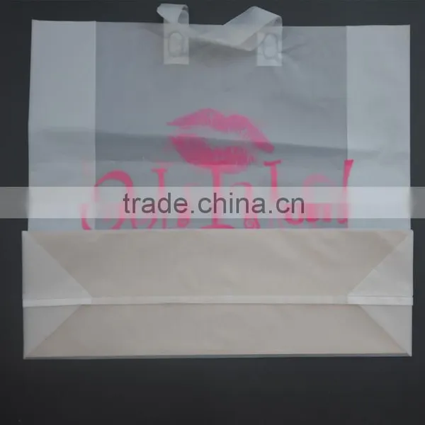 Clear Transcolor Plastic Tote Bags With Your Logo Printed Premium Plastic Bags Suit Use photo-2