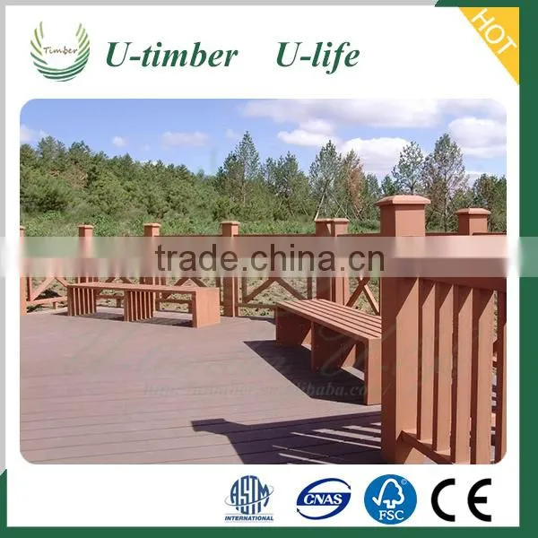 High Quality China Solid Wood Plastic Composite Decking for Flooring photo-5