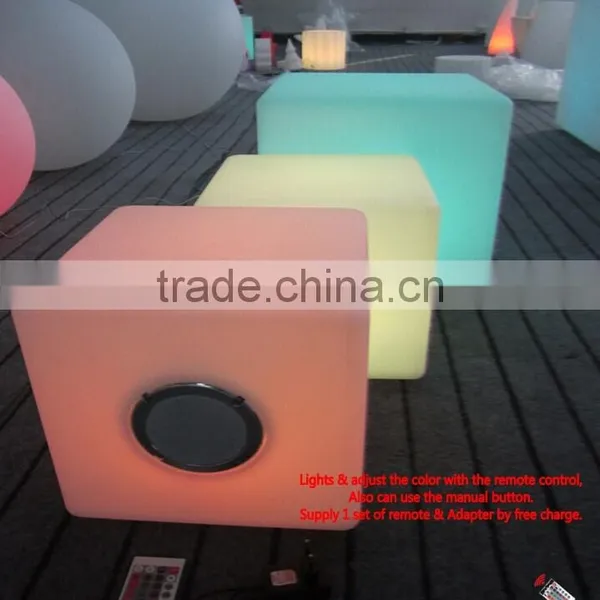 LED Luminaries Cube With Bluetooth Speaker Stereo 4343B photo-3