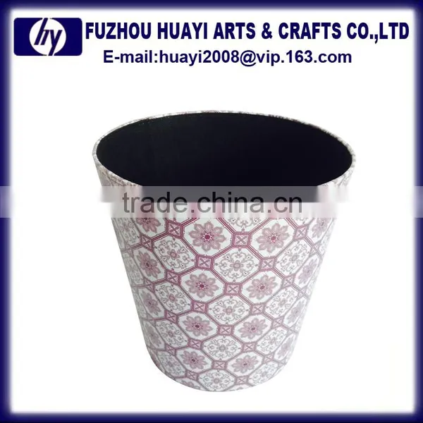 Hotel Room Waste Bin Leather Recycling Waste Paper Bin Recycling photo-4
