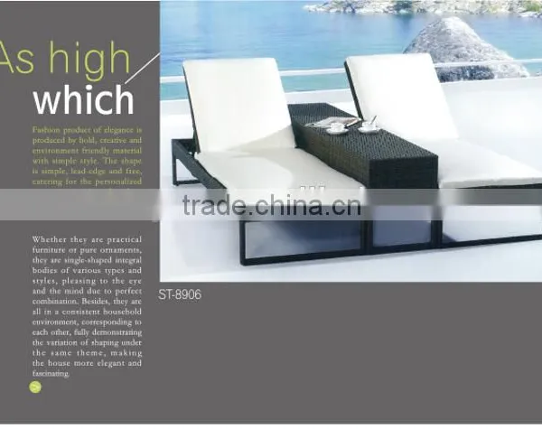 2014 Latest Design Rattan Outdoor Furniture Sun Bath Lounge Bed for Foshan Guangdong Quality Choice photo-5