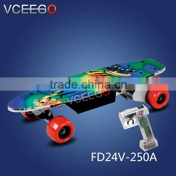 VCEEGO Factory Awesome 250w Easy to Carry Electric Powered Skateboard With Brushless Motor photo-4