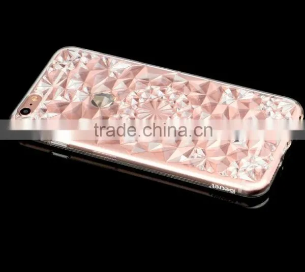 Clear TPU Crystal Case for IPhone 6s Fashion Crystal Rose Flower Soft Full Case for IPhone 6 4.7 photo-3