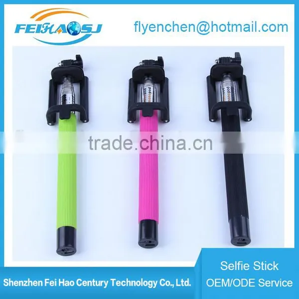 2016 Wholesale Stainless Steel Mini Selfie Stick ,Monopod Selfie Stick Without Control photo-2
