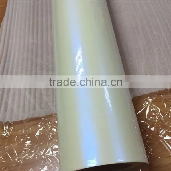 Gloss Chameleon White to Blue Pearl Vinyl Car Wrap Film With Air Free Bubbles 1.52*20m/roll photo-3