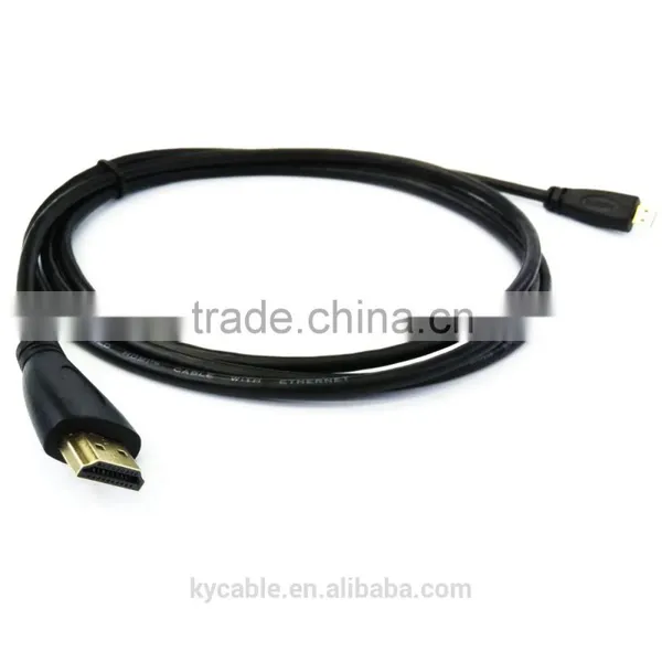 Factory Price Full HD 1080P 3D Supported Hdmi to Micro Hdmi Line With Gold-plated photo-5