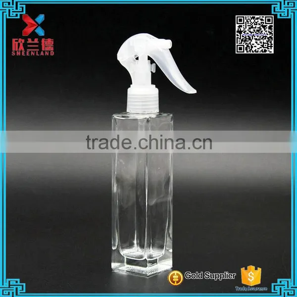 100ml Luxury Square Shape Hand Soap Dispenser Glass Bottle