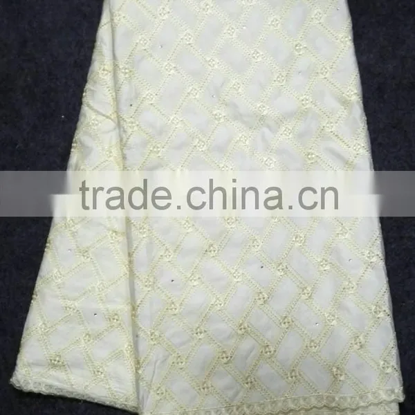 China Factory Price Lace Textile Fabric Cotton Polish Lace for Party Dressing photo-3