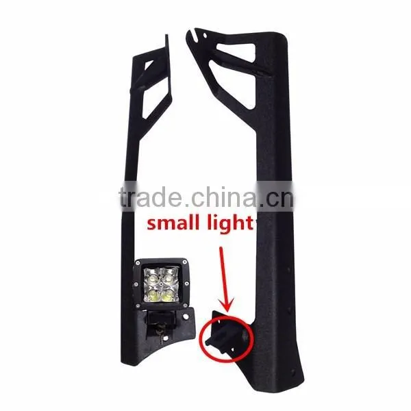 Jeep Wrangler JK (07-15) Upper Windshield Mount for 50" LED Light Bar With Pod Mount [Pair] photo-4