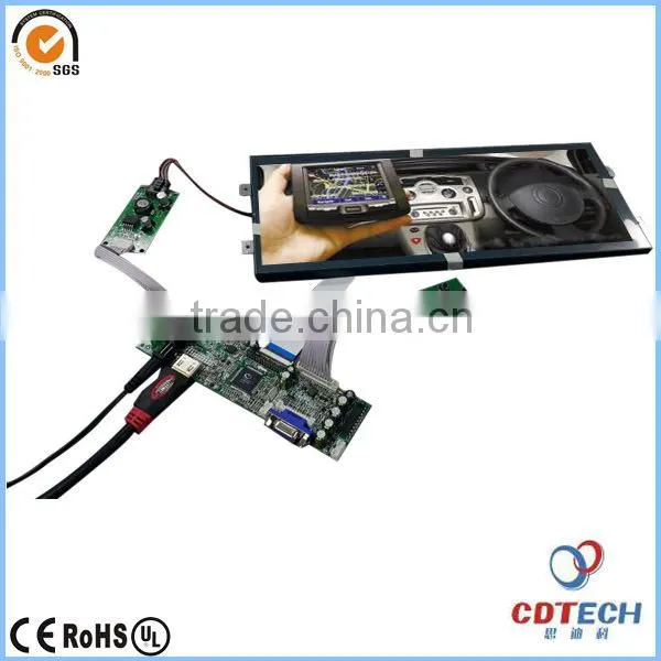 TN panel 12.3 inches segment alphanumeric lcd display screen module for vehicle