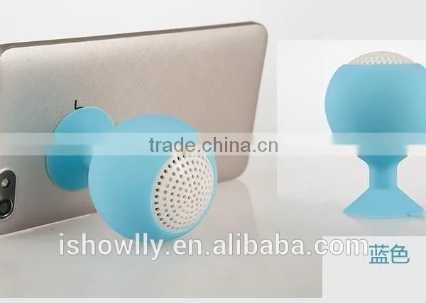 Suction Mini Cup Speaker Ball Shape Steoro Voice