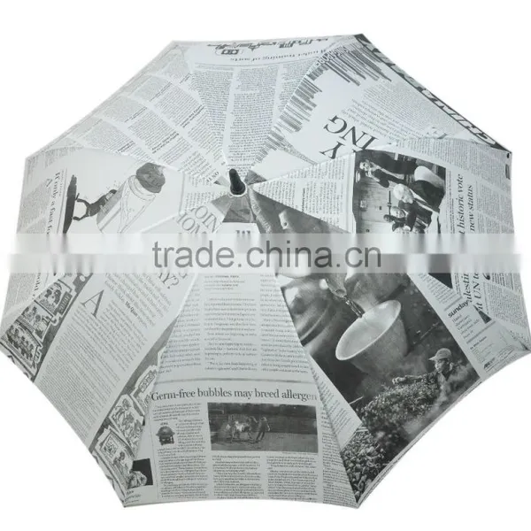 Straight Newspaper Printing Umbrella photo-4