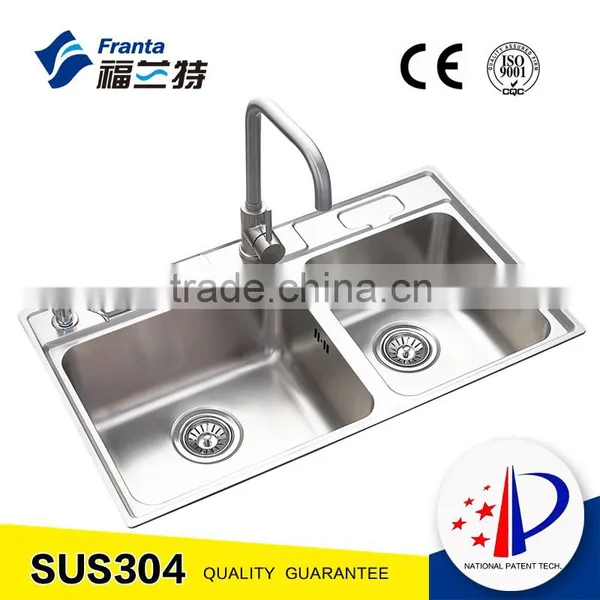 Commercial Steel Double Bowl Kitchen Sink
