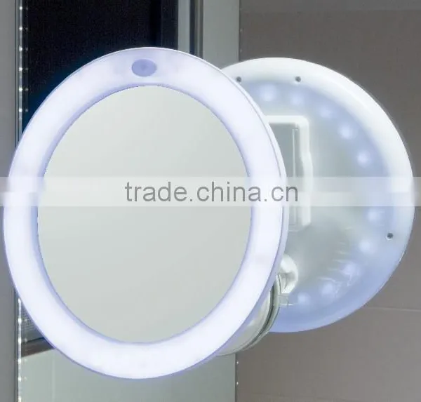 10x Magnifying Travel LED Makeup Mirror Wall Mounted photo-3