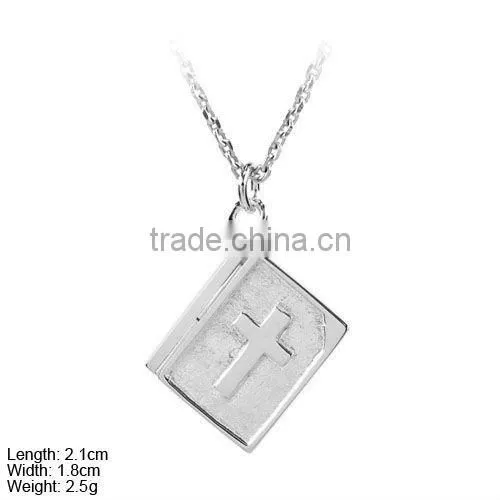 [PSA-1007] 925 Silver Religion Pendant/Charm, Sterling Silver Bible Pendant/Charm