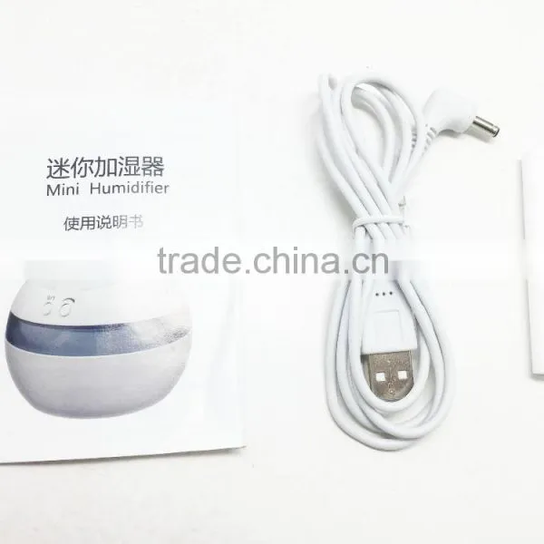 2016 New Product for Home/office Use Usb/car Adaptor Power Supply Bottle Cap Round Ball Air Innovations Ultrasonic Humidifier Quality Choice photo-5