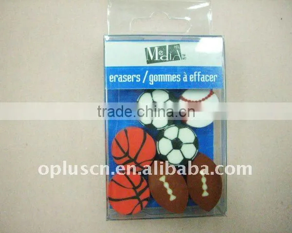 BALL SHAPED ERASERS