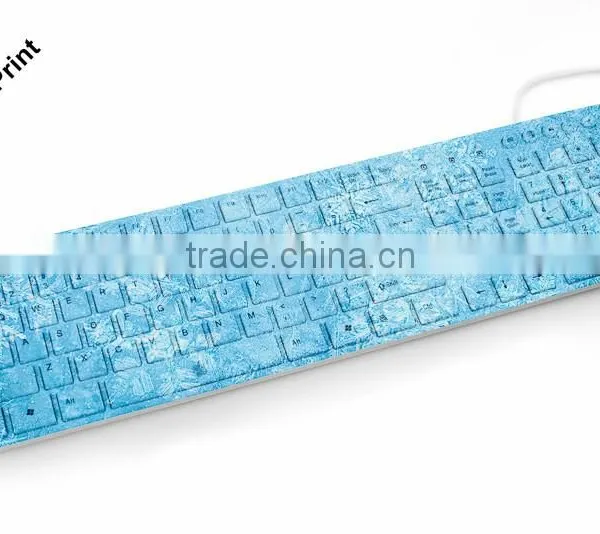 New Model Special Heat Transfer Printed Digital Printing Usb Keyboard photo-2