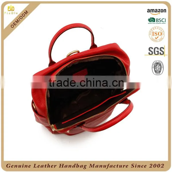 CSS1698-001 Multi Functional Backpack , Good Quality Side Bags for Girls, Genuine Leather College Messenger Bag photo-4