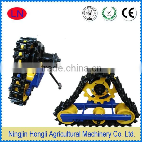 Metal / Rubber Crawler Tracks Carriage for Tiller Cultivator photo-5