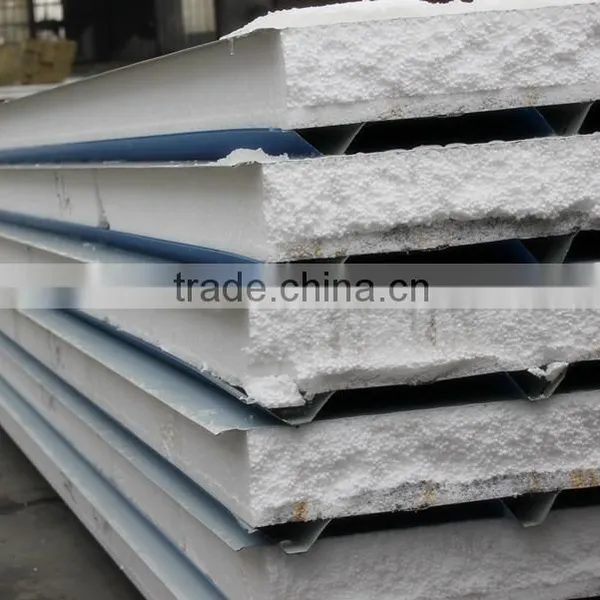 Prefab House Building Material EPS and Rock Wool Sandwich Panel photo-2