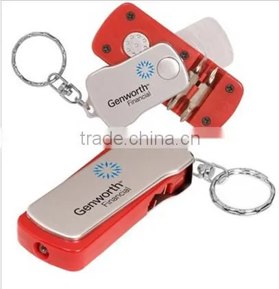Mini Logo Screwdriver Set w/ LED Flashlight