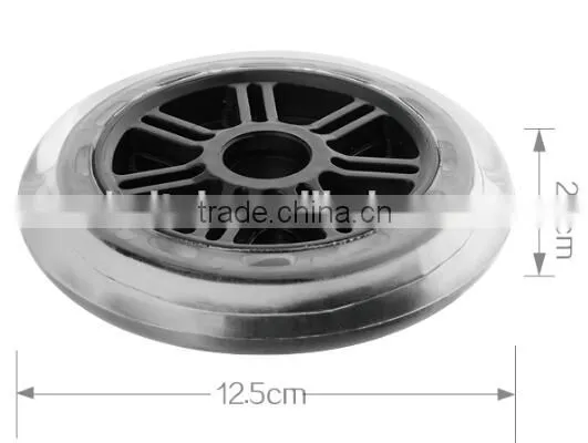 Skate Wheel With Lighting Custom 125mm Roller Skates Wheels Two Wheels Skate Board