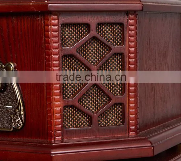 Classic Vinyl Record Player Retro Wooden Radio Gramophone For Sale 2016 photo-4