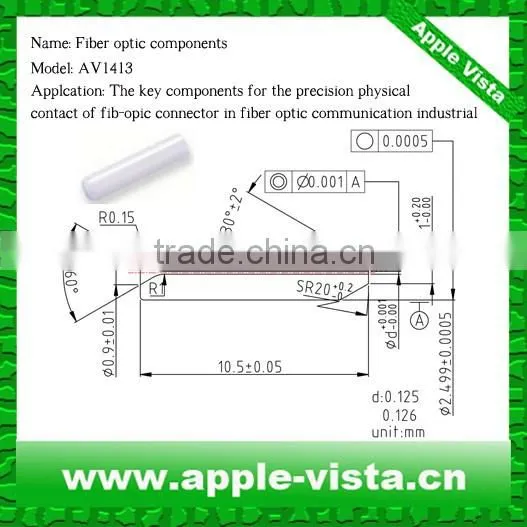 Industrial Technical Zirconia Ceramic Optical Fiber Tube ( Manufacture of Good Quality With Best Price) photo-2