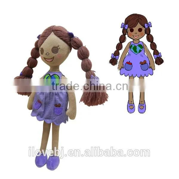 Hot Sell Sweet Doll Soft Plush Dolls photo-2