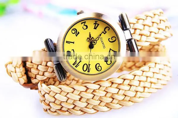 Watch Strap Wholesale Braided Long Genuine Leather Watch Strap