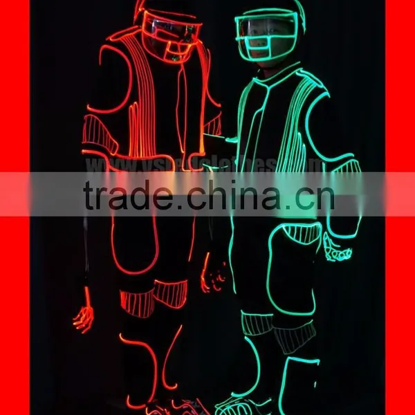 Wireless DMX512 Programmable Light Up LED Robot Outfit Suit photo-4