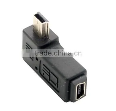 Left Angle Mini USB Extension Adapter, Left Angle Mini USB M/F photo-2