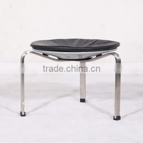 Three Leg PK33 Stool Poul Kjaerholm Genuine Leather PK33 Stool photo-3