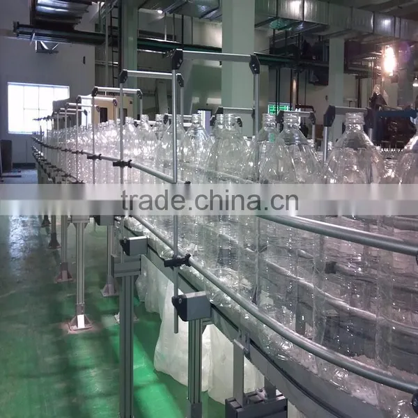 Cooking Oil Transportation Plastic Chain Conveyor System With Side Guide photo-2