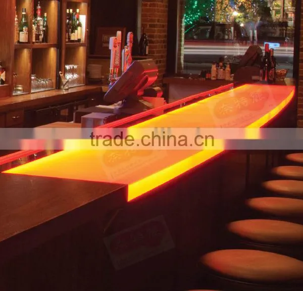 Acrylic Glass Panel Counter Top Reception Desk Design photo-2