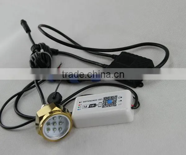 Excellent Quality IP68 Waterproof Rate 9 LED Underwater Marine Boat Drain Plug Light Brightest 27W WIFI RGB DC11-28V photo-5