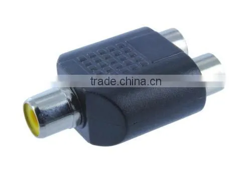 2016 New Arrival Rca Splitter 1 Female to 2 Female AV Audio Video Y Adapter Converter photo-3