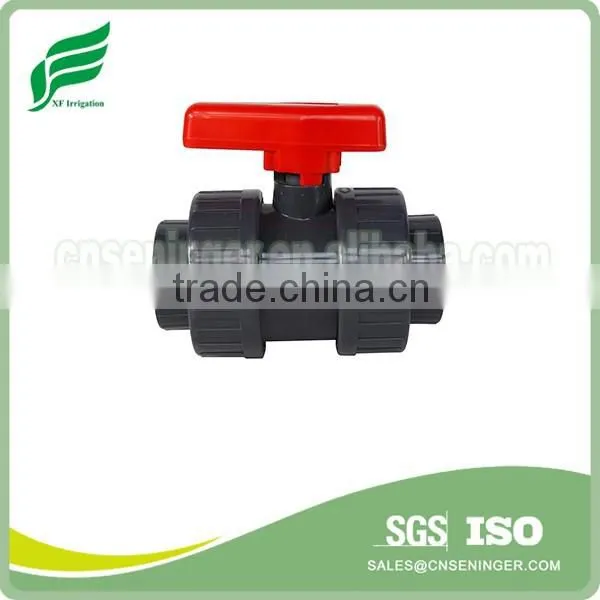 PVC Double Union Ball Valve Socket and Thread photo-2