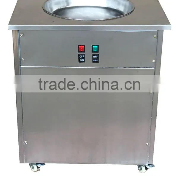 35cm Pan Double Round Pans Fry Ice Cream Machine/rolled Fry Ice Cream Maker photo-3