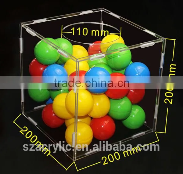 Acrylic Lucky Draw Box 20cm*20cm*20cm photo-4