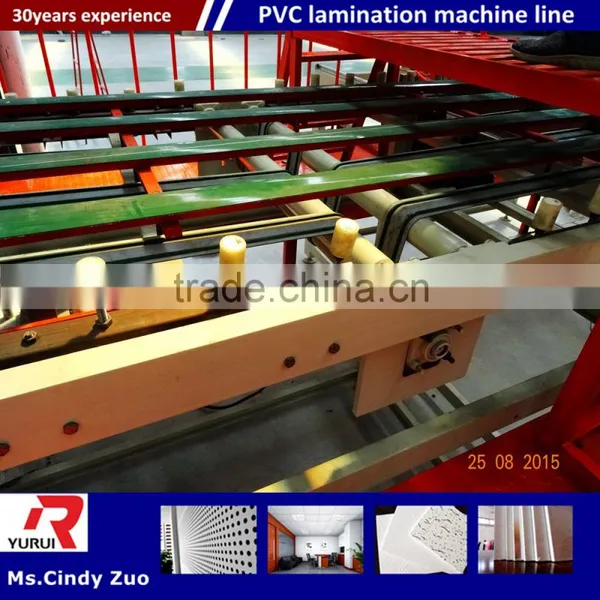 Simple Structure and High Capacity Gypsum Ceiling Board Machine Manufacturer/pvc Laminated Gypsum Tiles Production Line photo-6