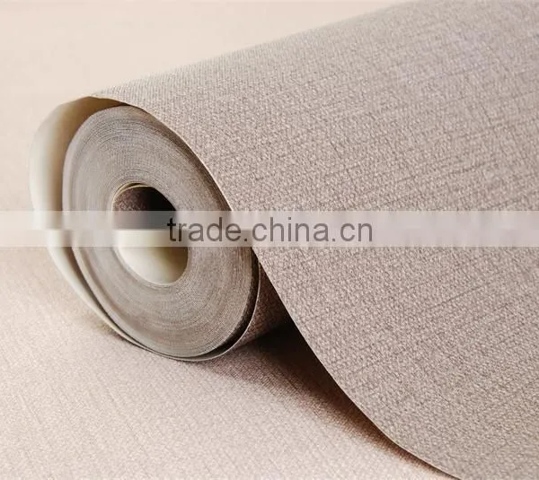 Korea Solid Color Vinyl Wallpaper Waterproof Wallpapers for Bathrooms photo-4
