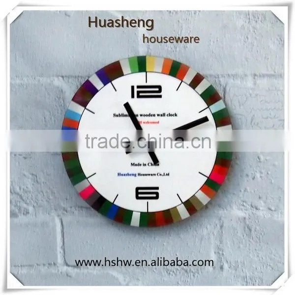 Home Goods Dye Sublimation Hardboard Wall Clock Wholesales photo-6