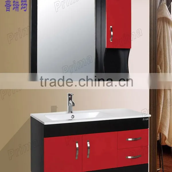 New Arrival America Modern Bathroom Cabinet With Ceramic Basin and Mirror photo-2