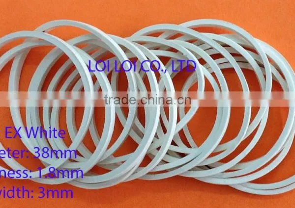 High Quality Natural Rubber Bands / White Color Rubber Band O - Ring