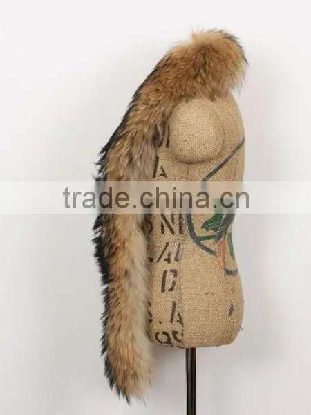 2015 Long Racoon Fur Scarf for Women photo-3