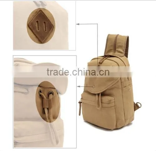 Backpack Guide Rucksack Waxed Cotton Canvas Leather Backpack photo-2